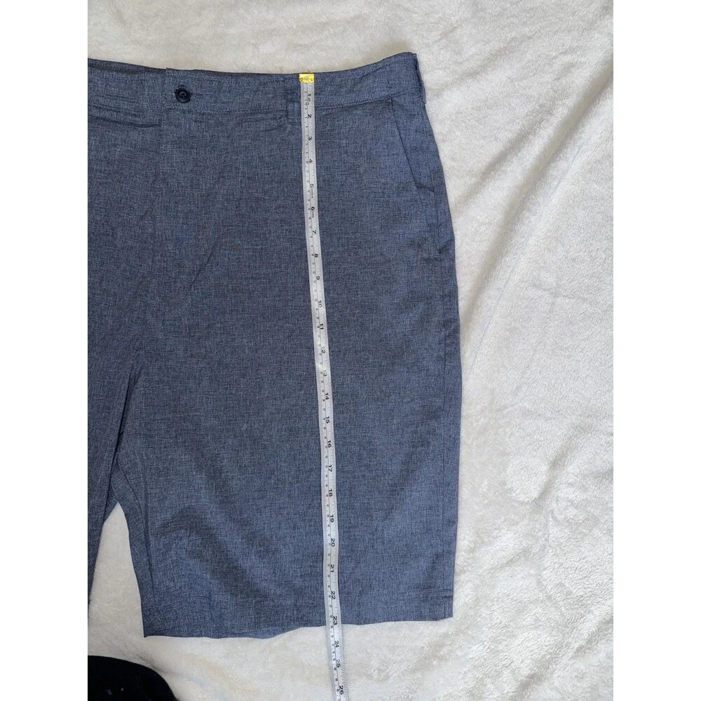 Ben Hogan Golf Shorts Mens‎ 44 Blue Heather Performance Active Flex Waist WT4414